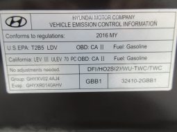 2016 HYUNDAI SONATA 4D 2.4L SPORT